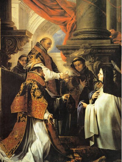 The Communion of Saint Teresa by Juan Martín Cabezalero